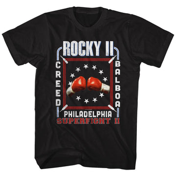 ROCKY II SUPERFIGHT II S T-Shirt in Black