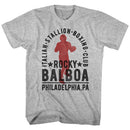 ROCKY BALBOA BOXING CLUB S T-Shirt in GRAY Heather