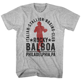 ROCKY BALBOA BOXING CLUB S T-Shirt in GRAY Heather