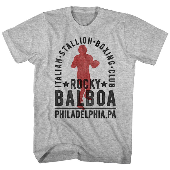 ROCKY BALBOA BOXING CLUB S T-Shirt in GRAY Heather