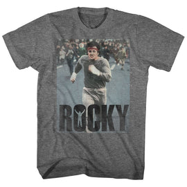 ROCKY AM DOING A RUN S T-Shirt in Graphite Heather