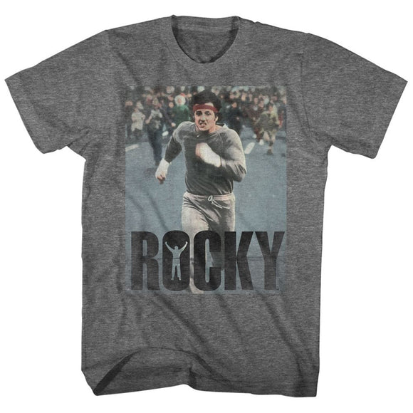 ROCKY AM DOING A RUN S T-Shirt in Graphite Heather