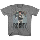 ROCKY AM DOING A RUN TODDLER 2T T-Shirt in Graphite Heather