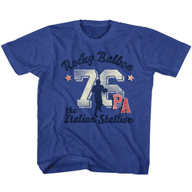 ROCKY ATH 76 TAKE 2 TODDLER 2T T-Shirt in Royal Heather