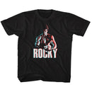 ROCKY 3D MUSCLES TODDLER 2T T-Shirt in Black