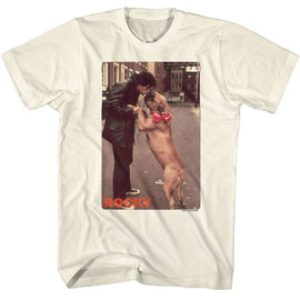 ROCKY KISSY DOG S T-Shirt in Natural