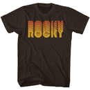 ROCKY RETRO S T-Shirt in DARK Chocolate