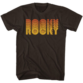 ROCKY RETRO S T-Shirt in DARK Chocolate