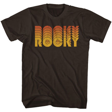 ROCKY RETRO S T-Shirt in DARK Chocolate