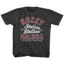 ROCKY THE ITALIAN STALLION YOUTH XS 5 6 T-Shirt in Vintage Smoke