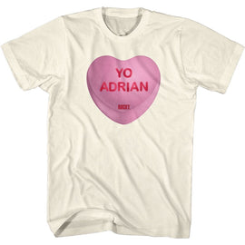 ROCKY YO ADRIAN CANDY HEART S T-Shirt in Natural