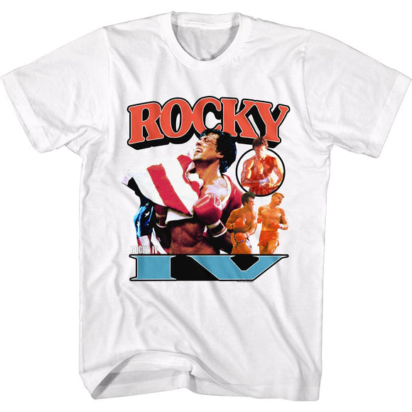 ROCKY NOW HES GOT A FLAG S T-Shirt in White