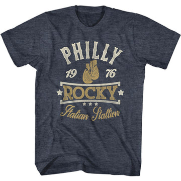 ROCKY PATRIOTIC S T-Shirt in NAVY Heather