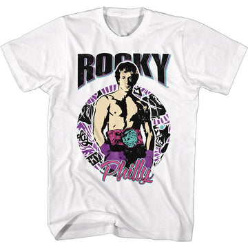 ROCKY PHILLY CIRCLE S T-Shirt in White
