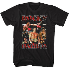 ROCKY COLLAGE S T-Shirt in Black