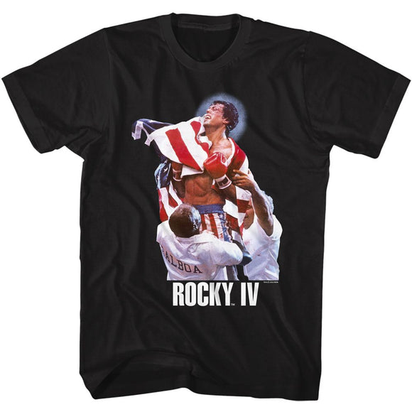 ROCKY FLAG WIN S T-Shirt in Black