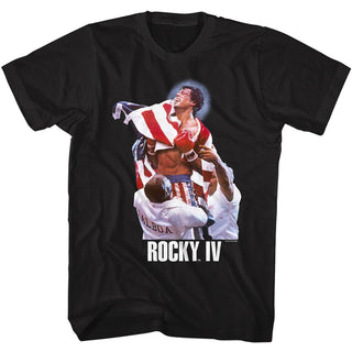 Rocky Rocky Flag Win Adult T-Shirts