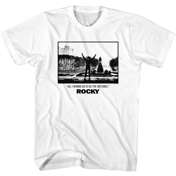 ROCKY GO THE DISTANCE S T-Shirt in White