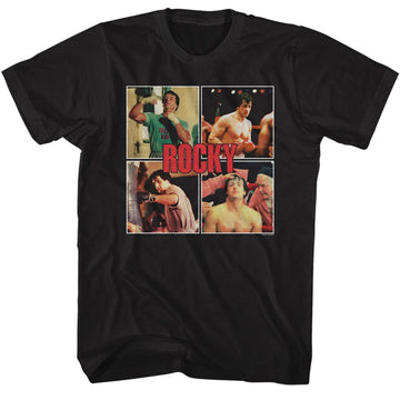 ROCKY MULTI IMAGE S T-Shirt in Black