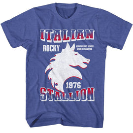 ROCKY STALLION S T-Shirt in Royal Heather