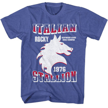 ROCKY STALLION S T-Shirt in Royal Heather