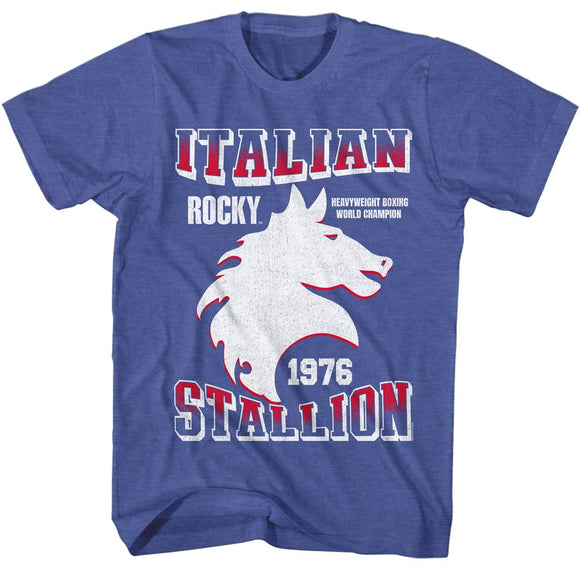 ROCKY STALLION S T-Shirt in Royal Heather