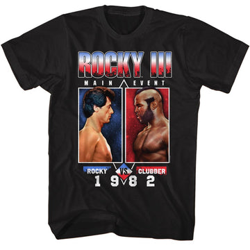 ROCKY VS CLUBBER S T-Shirt in Black