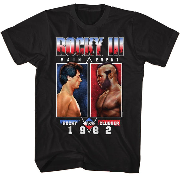 ROCKY VS CLUBBER S T-Shirt in Black