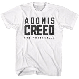ROCKY ADONIS CREED LOGO S T-Shirt in White