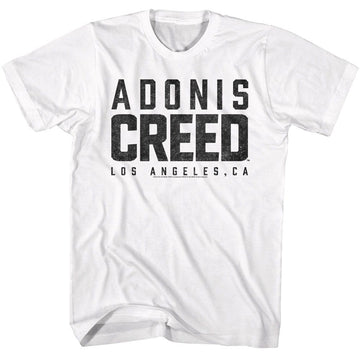 ROCKY ADONIS CREED LOGO S T-Shirt in White