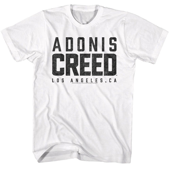 ROCKY ADONIS CREED LOGO S T-Shirt in White