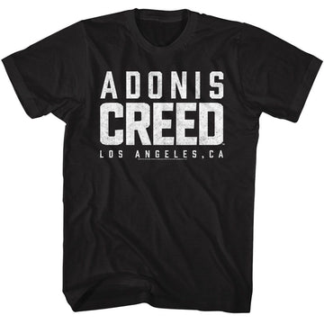 ROCKY ADONIS CREED S T-Shirt in Black