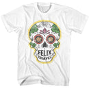 ROCKY FELIX CHAVEZ SKULL S T-Shirt in White