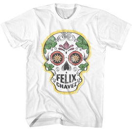 ROCKY FELIX CHAVEZ SKULL S T-Shirt in White