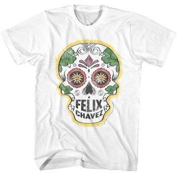 ROCKY FELIX CHAVEZ SKULL S T-Shirt in White