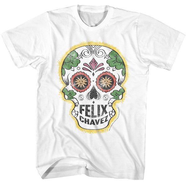 Rocky Rocky Felix Chavez Skull Adult T-Shirts