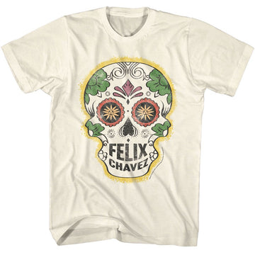 ROCKY FELIX CHAVEZ SKULL S T-Shirt in Natural