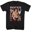 ROCKY THREE PHOTOS COLLAGE S T-Shirt in Black