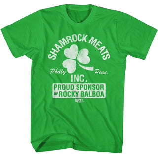 Rocky Rocky Shamrock Meats Philly Adult T-Shirts