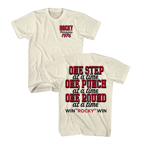 ROCKY 1976 FRONT AND BACK ***F&B*** S T-Shirt in Natural