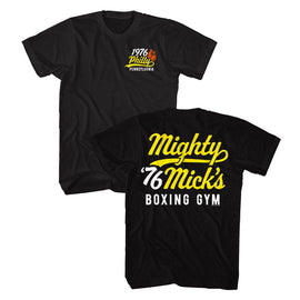 ROCKY MIGHTY MICKS GYM FRONT AND BACK ***F&B*** S T-Shirt in Black