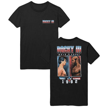 ROCKY VS CLUBBER FRONT AND BACK ***F&B*** S T-Shirt in Black