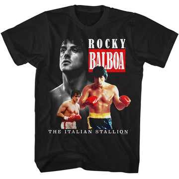 ROCKY TRIPLE S T-Shirt in Black