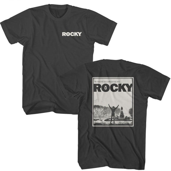 ROCKY MILLION TO ONE FRONT AND BACK S ***F&B*** T-Shirt in Smoke