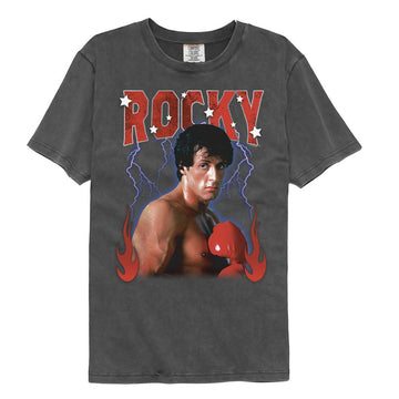 ROCKY LIGHTNING FLAMES COMFORT COLOR S T-Shirt in Pepper