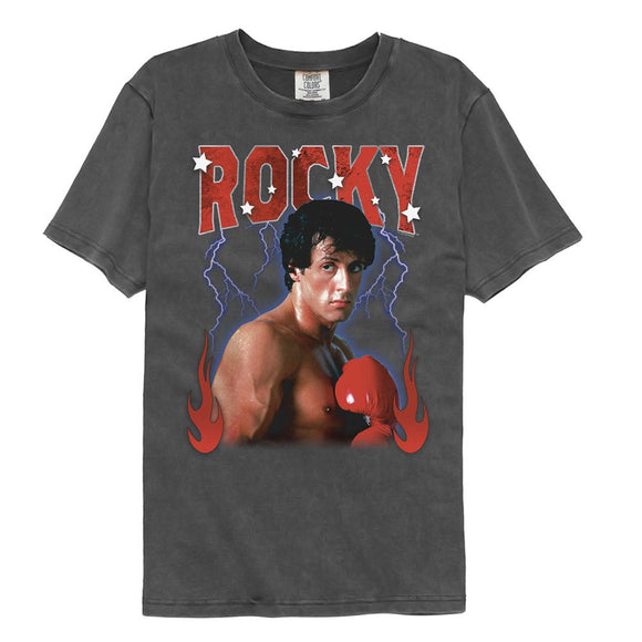 ROCKY LIGHTNING FLAMES COMFORT COLOR S T-Shirt in Pepper