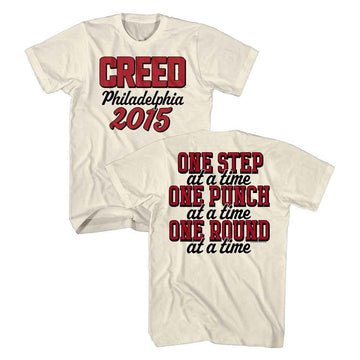ROCKY ONE STEP ONE PUNCH ***F&B*** S T-Shirt in Natural