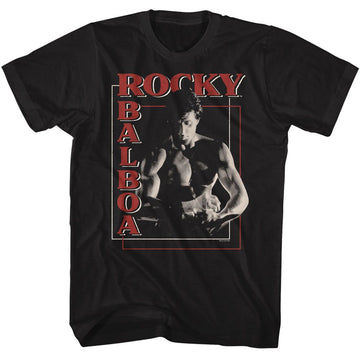 ROCKY BALBOA BOXES S T-Shirt in Black