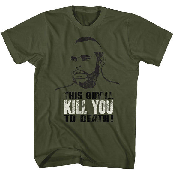 ROCKY KILL YOU TO DEATH S T-Shirt in Military Green