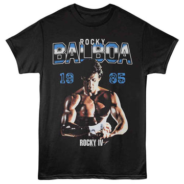 ROCKY BALBOA 1985 S T-Shirt in Black